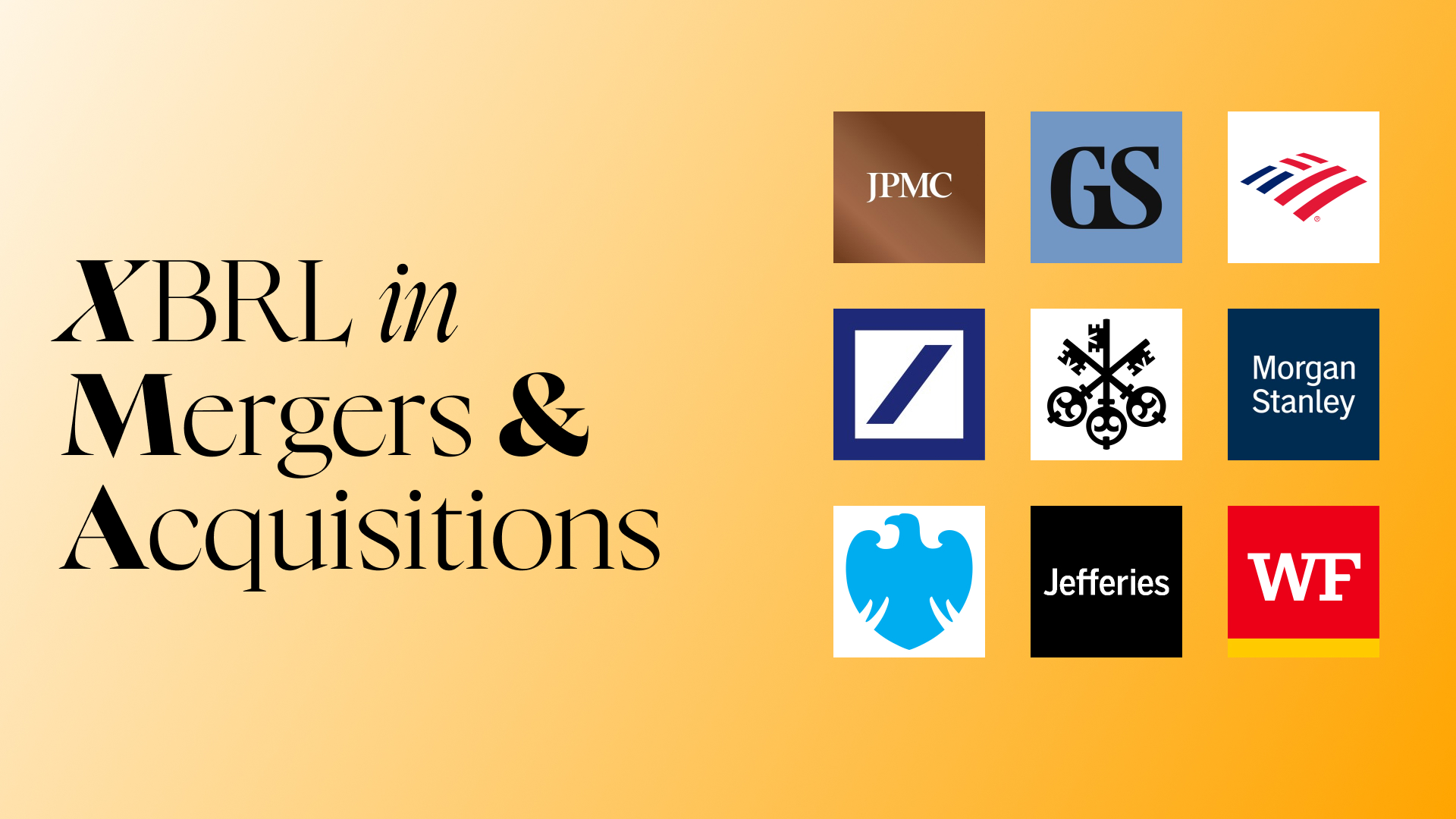 XBRL enhancing transparency in mergers and acquisitions