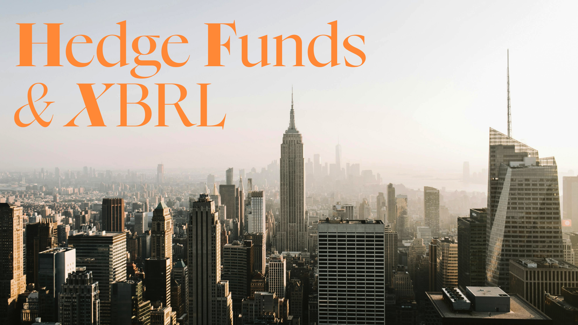 Hedge Funds and XBRL